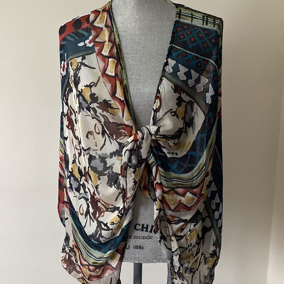 Artistic Flowy Sofia Dolman Sleeve Cover Up Top OS - Picture 8 of 11